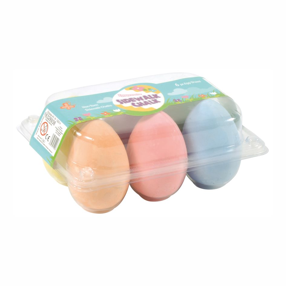 Eier Malkreide 6er Set, Pastellfarben